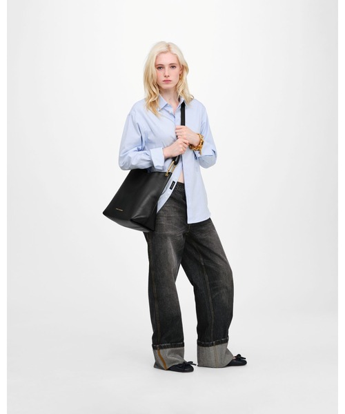 MARC JACOBS(マークジェイコブス)の「SCENE LARGE BUCKET BAG/シーン ラージ バケット バッグ(ショルダーバッグ・レディース・ダークパープル/ブラック・ONE SIZE)」の8枚目の写真