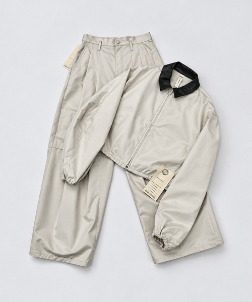 SHINYAKOZUKA(シンヤコヅカ)の「【SHINYAKOZUKA/シンヤコズカ】別注 KAPPOGI SLEEVES(ブルゾン・メンズ・ブラック/クリーム/ブラウン・M/S)」の5枚目の写真