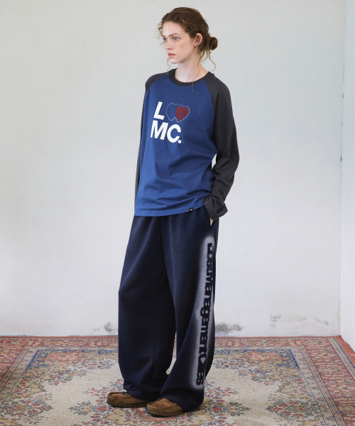 LMCの「WM TYPO HEART COLOR BLOCK RAGLAN LONG SLV TEE vintage blue(Tシャツ/カットソー・レディース・その他・SMALL/MEDIUM)」の2枚目の写真