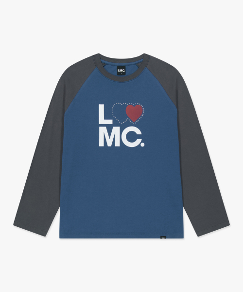 LMCの「WM TYPO HEART COLOR BLOCK RAGLAN LONG SLV TEE vintage blue(Tシャツ/カットソー・レディース・その他・SMALL/MEDIUM)」の5枚目の写真