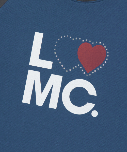 LMCの「WM TYPO HEART COLOR BLOCK RAGLAN LONG SLV TEE vintage blue(Tシャツ/カットソー・レディース・その他・SMALL/MEDIUM)」の7枚目の写真