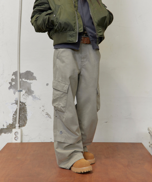 TONY LAWRENCE(トニーローレンス)の「ウォッシュドカーゴフレアパンツ ベージュ(その他パンツ・レディース・その他・1/2/3)」の3枚目の写真