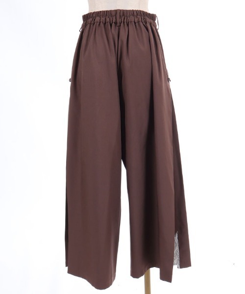 axes femme(アクシーズファム)の「裾レースサイド切替ワイドパンツ(その他パンツ・レディース・ブラウン/ブラック/ワイン・FREE)」の17枚目の写真
