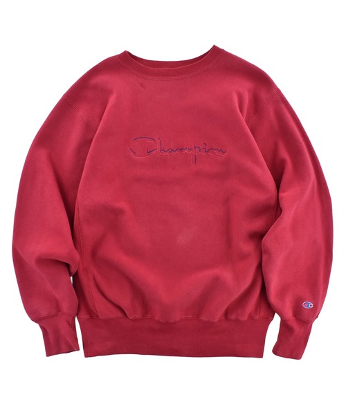 USED】90's Champion ロゴ リバースウィーブ スウェット USA製