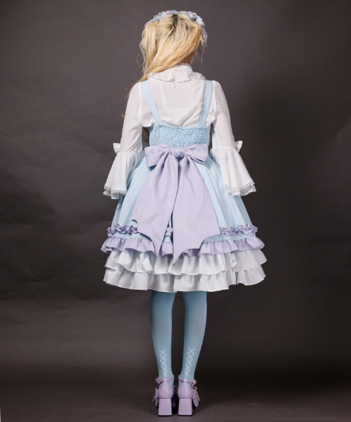 axes femme(アクシーズファム)の「ゴシックドールジャンスカ(ワンピース・レディース・ブラック/サックスブルー・MEDIUM)」の18枚目の写真
