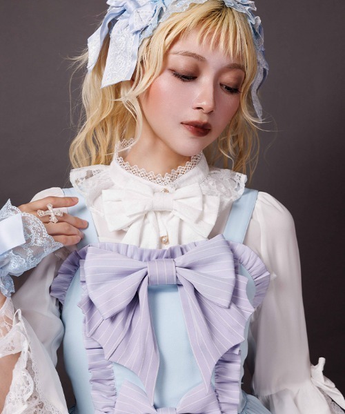 axes femme(アクシーズファム)の「ゴシックドールジャンスカ(ワンピース・レディース・ブラック/サックスブルー・MEDIUM)」の20枚目の写真