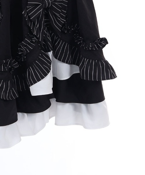 axes femme(アクシーズファム)の「ゴシックドールジャンスカ(ワンピース・レディース・ブラック/サックスブルー・MEDIUM)」の3枚目の写真