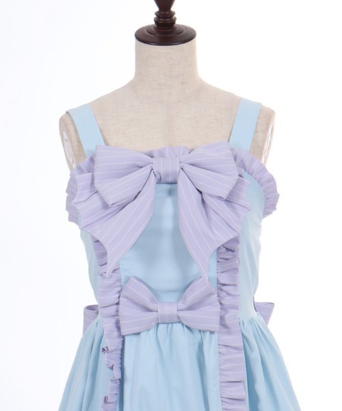 axes femme(アクシーズファム)の「ゴシックドールジャンスカ(ワンピース・レディース・ブラック/サックスブルー・MEDIUM)」の11枚目の写真