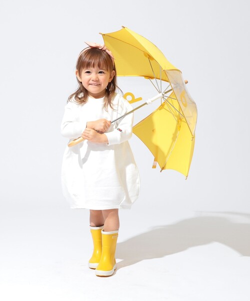 こども ビームス（コドモビームス）の「窓つき bロゴ 長傘 (40～50cm)（長傘・キッズ・ライトブルー/ピンク/イエロー・45cm/50cm/40cm）」の8枚目の写真