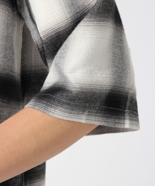 HARE(ハレ)の「チェックスキッパー5分袖(HARE)(シャツ/ブラウス・メンズ・オフホワイト/レッド/ブラック・MEDIUM/SMALL)」の11枚目の写真
