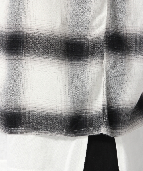 HARE(ハレ)の「チェックスキッパー5分袖(HARE)(シャツ/ブラウス・メンズ・オフホワイト/レッド/ブラック・MEDIUM/SMALL)」の10枚目の写真