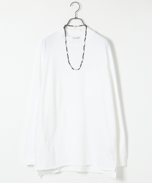 GLOBAL WORK(グローバルワーク)の「インレイモックネック長袖T/725458(Tシャツ/カットソー・メンズ・ネイビー/グレー/ホワイト・SMALL/MEDIUM/LARGE/X-LARGE)」の2枚目の写真