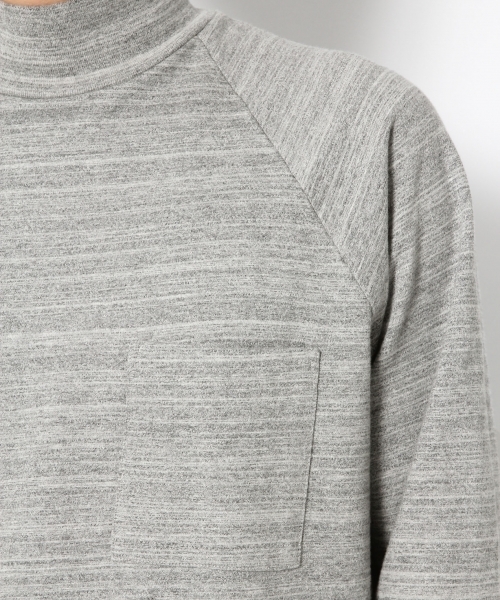 GLOBAL WORK(グローバルワーク)の「インレイモックネック長袖T/725458(Tシャツ/カットソー・メンズ・ネイビー/グレー/ホワイト・SMALL/MEDIUM/LARGE/X-LARGE)」の8枚目の写真