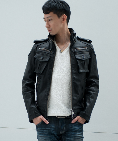 Y2K✨バッファローボブズ シワ加工シングルライダース 匠レザー CLASSIC Y2K✨バッファローボブズ シワ加工シングルライダース 匠レザー