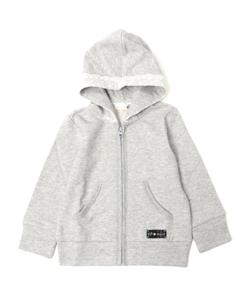 Kp ケーピー の フードにレースがかわいいパーカ パーカー Wear