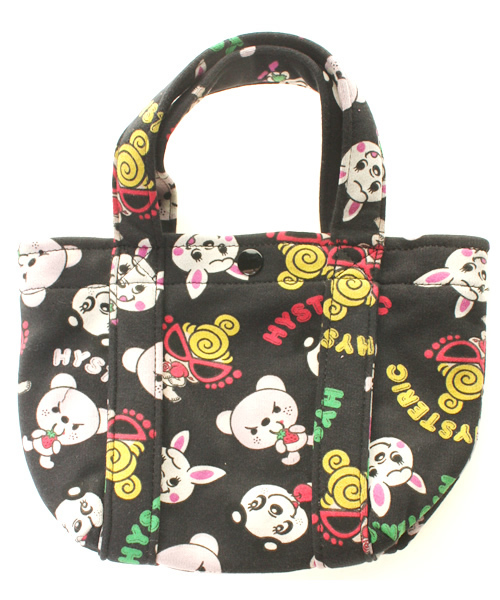 HYSTERIC MINI（ヒステリックミニ）の「CANDY MINI & PERORI トートBAG（トートバッグ・キッズ・オフホワイト/ブラック/ピンク・SMALL）」の4枚目の写真