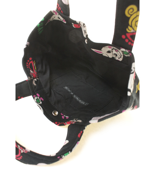HYSTERIC MINI（ヒステリックミニ）の「CANDY MINI & PERORI トートBAG（トートバッグ・キッズ・オフホワイト/ブラック/ピンク・SMALL）」の7枚目の写真