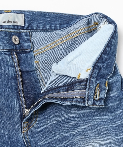 un dix cors（アンディコール）の「アンクルテーパードデニム（デニムパンツ・レディース・ブルー・38/36）」の10枚目の写真