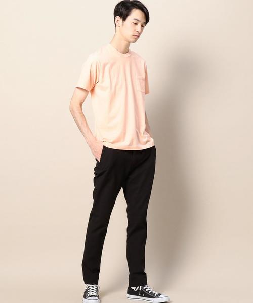 BEAUTY&YOUTH UNITED ARROWS(ビューティーアンドユースユナイテッドアローズ)の「BY チューブ 1ポケット Tシャツ-MADE IN JAPAN- :◆(Tシャツ/カットソー・メンズ・ネイビー/ホワイト/ライトブルー/グレー/シャーベット・X-LARGE/LARGE/MEDIUM/SMALL)」の9枚目の写真