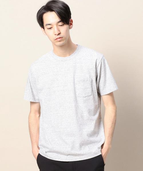 BEAUTY&YOUTH UNITED ARROWS(ビューティーアンドユースユナイテッドアローズ)の「BY チューブ 1ポケット Tシャツ-MADE IN JAPAN- :◆(Tシャツ/カットソー・メンズ・ネイビー/ホワイト/ライトブルー/グレー/シャーベット・X-LARGE/LARGE/MEDIUM/SMALL)」の12枚目の写真