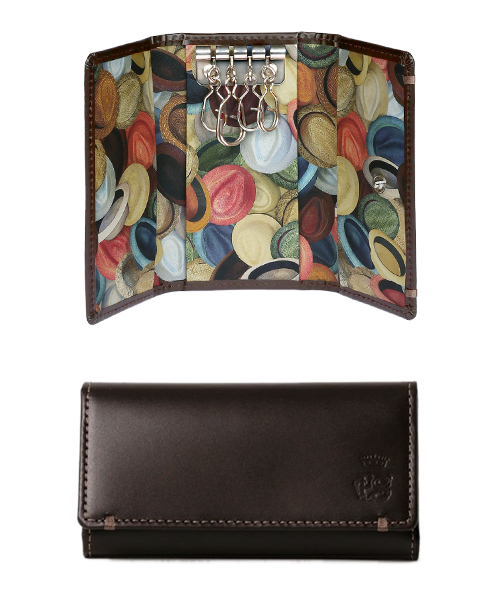 Paul Smith Collection ポールスミスコレクション の Beach Hats Inside Print Key Case 1742 J430 キーケース キーアクセサリー Wear