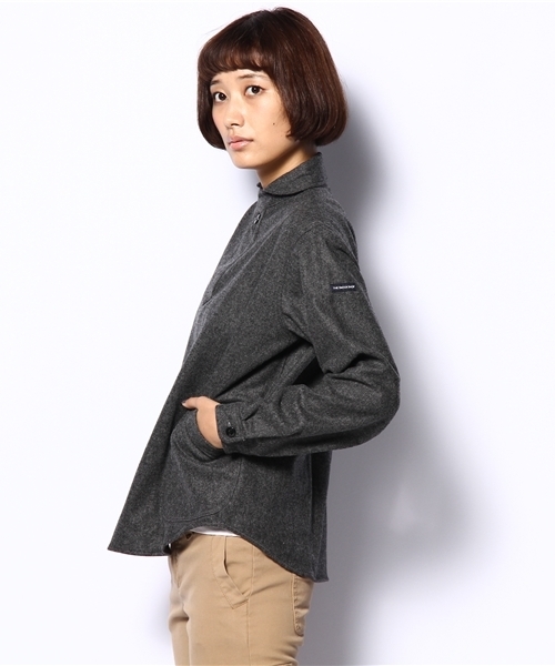 fennica（フェニカ）の「THE SMOCK SHOP / フランネルプルオーバー（シャツ/ブラウス・レディース・ブラック系その他/ネイビー・SMALL）」の4枚目の写真