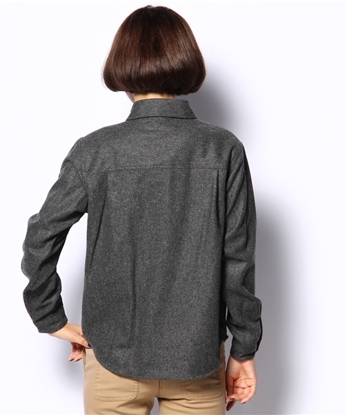 fennica（フェニカ）の「THE SMOCK SHOP / フランネルプルオーバー（シャツ/ブラウス・レディース・ブラック系その他/ネイビー・SMALL）」の5枚目の写真