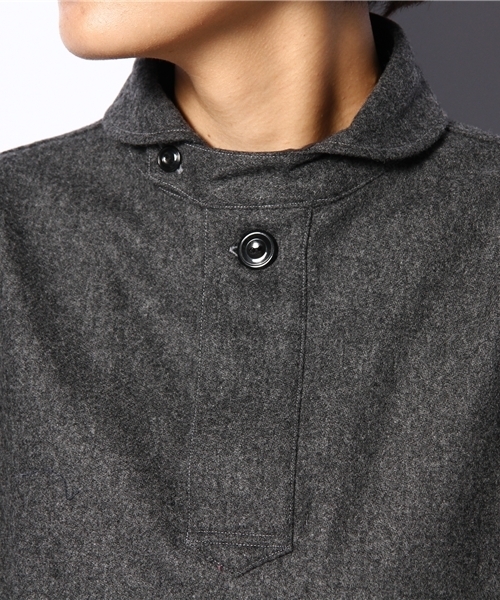 fennica（フェニカ）の「THE SMOCK SHOP / フランネルプルオーバー（シャツ/ブラウス・レディース・ブラック系その他/ネイビー・SMALL）」の7枚目の写真