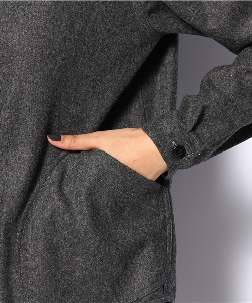 fennica（フェニカ）の「THE SMOCK SHOP / フランネルプルオーバー（シャツ/ブラウス・レディース・ブラック系その他/ネイビー・SMALL）」の8枚目の写真