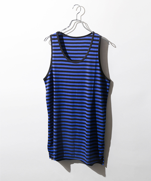 WEGO(ウィゴー)の「WEGO/リヨセルロングタンクトップ(タンクトップ・メンズ・レッド系その他5/杢グレー/ホワイト/ホワイト系その他5/オレンジ系その他6/イエロー系その他6/ブルー系その他5・MEDIUM/LARGE/SMALL)」の5枚目の写真