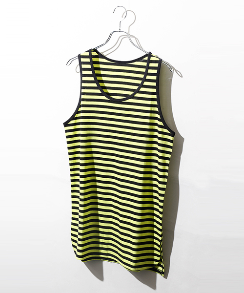 WEGO(ウィゴー)の「WEGO/リヨセルロングタンクトップ(タンクトップ・メンズ・レッド系その他5/杢グレー/ホワイト/ホワイト系その他5/オレンジ系その他6/イエロー系その他6/ブルー系その他5・MEDIUM/LARGE/SMALL)」の1枚目の写真