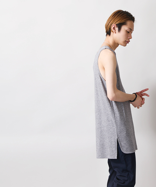 WEGO(ウィゴー)の「WEGO/リヨセルロングタンクトップ(タンクトップ・メンズ・レッド系その他5/杢グレー/ホワイト/ホワイト系その他5/オレンジ系その他6/イエロー系その他6/ブルー系その他5・MEDIUM/LARGE/SMALL)」の22枚目の写真