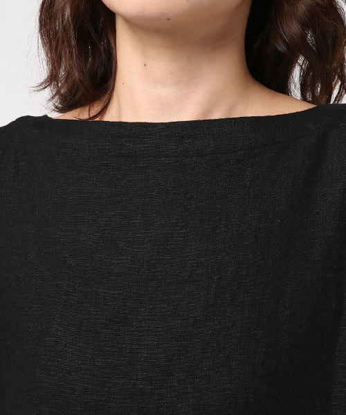 LBC（エルビーシー）の「リネンレーヨン後ろリボンワンピース        （ワンピース・レディース・ブラック/ブルー/ライトグレー・LARGE/MEDIUM）」の12枚目の写真