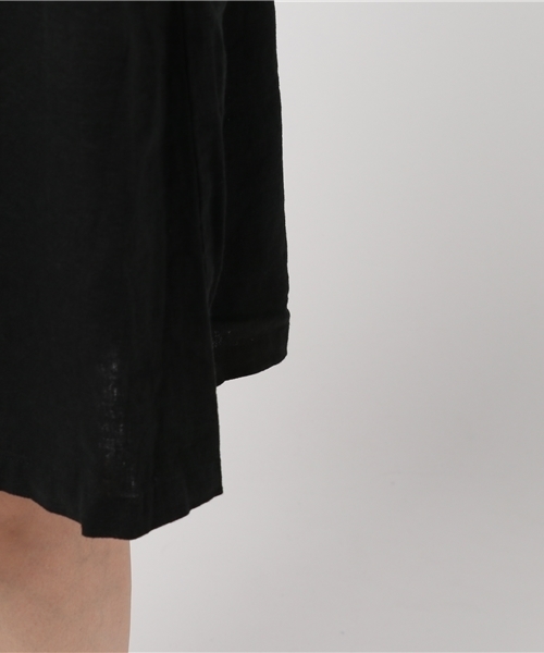 LBC（エルビーシー）の「リネンレーヨン後ろリボンワンピース        （ワンピース・レディース・ブラック/ブルー/ライトグレー・LARGE/MEDIUM）」の6枚目の写真