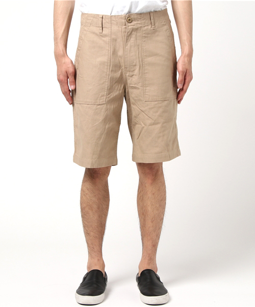 HOUSTON(ヒューストン)の「HOUSTON/ FATIGUE SHORT(その他パンツ・メンズ・オリーブドラブ/カーキ・SMALL/LARGE/X-LARGE/MEDIUM)」の11枚目の写真
