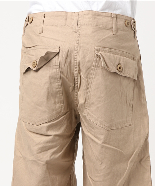 HOUSTON(ヒューストン)の「HOUSTON/ FATIGUE SHORT(その他パンツ・メンズ・オリーブドラブ/カーキ・SMALL/LARGE/X-LARGE/MEDIUM)」の4枚目の写真