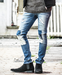CAMBIO | mp5416-Damage Repair Skinny Denim Pants(デニムパンツ)