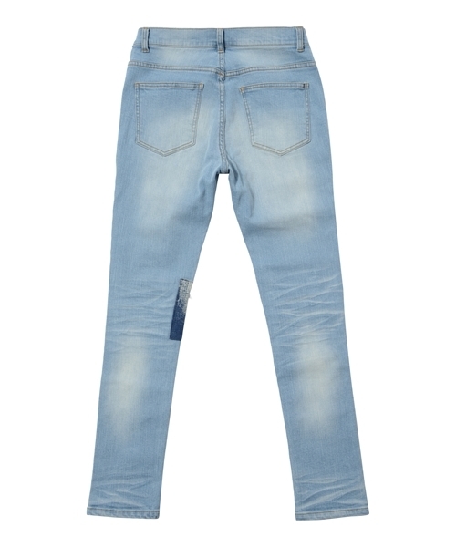 CAMBIO（カンビオ）の「mp5416-Damage Repair Skinny Denim Pants（デニムパンツ・メンズ・インディゴブルー/ブルー系その他・L/M/S）」の7枚目の写真