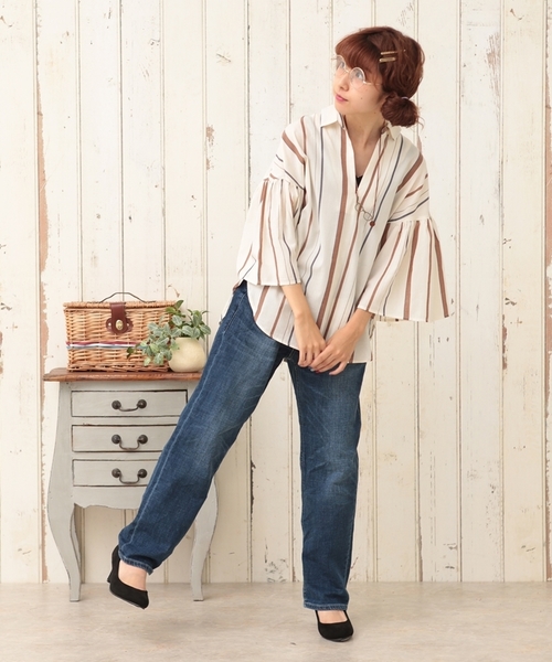 cepo（セポ）の「デニムディスカバークロップド（デニムパンツ・レディース・インディゴブルー/ワンウォッシュ/ダークインディゴブルー・L/M/S）」の2枚目の写真