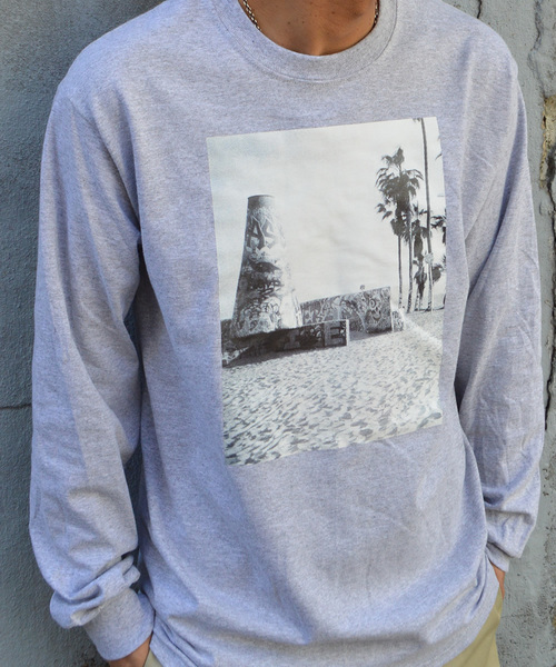 SURF/BRAND（サーフブランド）の「SURF/BRAND サーフブランド Desert SB18SS006（Tシャツ/カットソー・メンズ・ホワイト/グレー/ピンク・L/XL/M/S）」の3枚目の写真