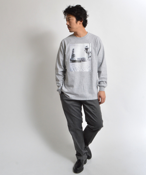 SURF/BRAND（サーフブランド）の「SURF/BRAND サーフブランド Desert SB18SS006（Tシャツ/カットソー・メンズ・ホワイト/グレー/ピンク・L/XL/M/S）」の14枚目の写真