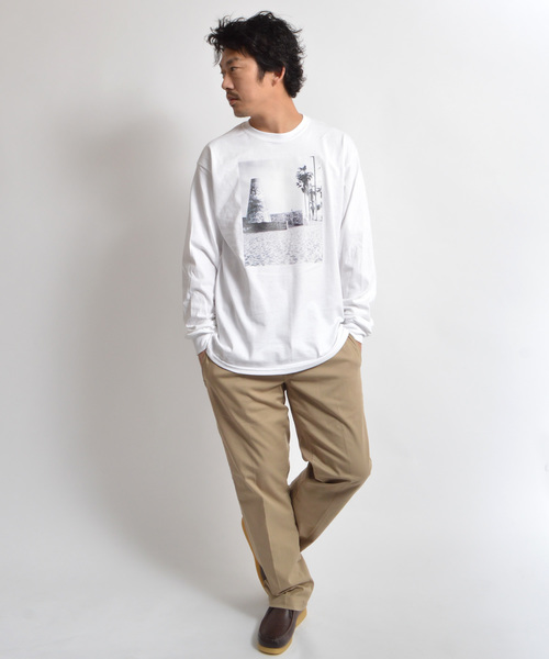 SURF/BRAND（サーフブランド）の「SURF/BRAND サーフブランド Desert SB18SS006（Tシャツ/カットソー・メンズ・ホワイト/グレー/ピンク・L/XL/M/S）」の13枚目の写真