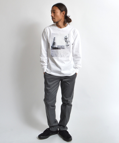 SURF/BRAND（サーフブランド）の「SURF/BRAND サーフブランド Desert SB18SS006（Tシャツ/カットソー・メンズ・ホワイト/グレー/ピンク・L/XL/M/S）」の12枚目の写真