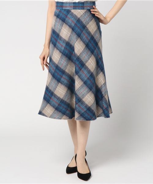ANAYI(アナイ)の「シャギーチェックフレアスカート(スカート)」 - WEAR ANAYI(アナイ)の「シャギーチェックフレアスカート(スカート)」 - WEAR
