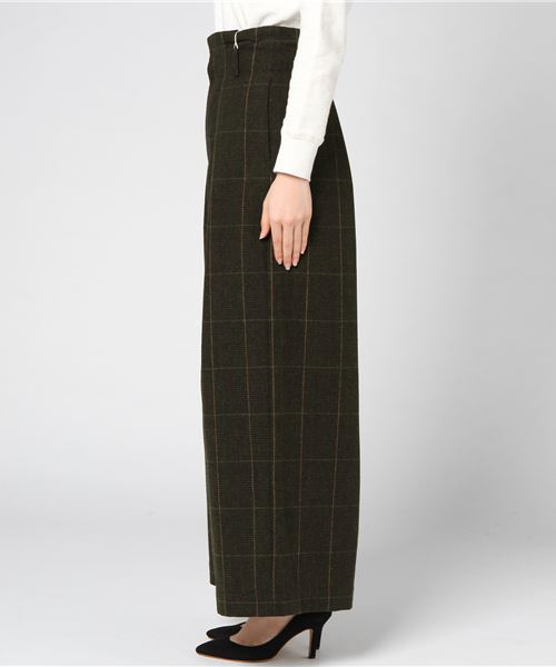 laboratory work（ラボラトリーワーク）の「グレンチェックワイドパンツ（その他パンツ・レディース・カーキ/ライトグレー/キャメル・MEDIUM）」の4枚目の写真