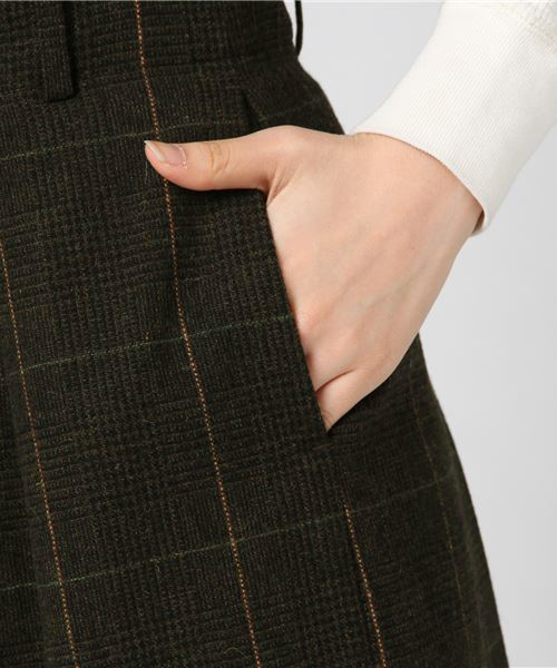 laboratory work（ラボラトリーワーク）の「グレンチェックワイドパンツ（その他パンツ・レディース・カーキ/ライトグレー/キャメル・MEDIUM）」の6枚目の写真