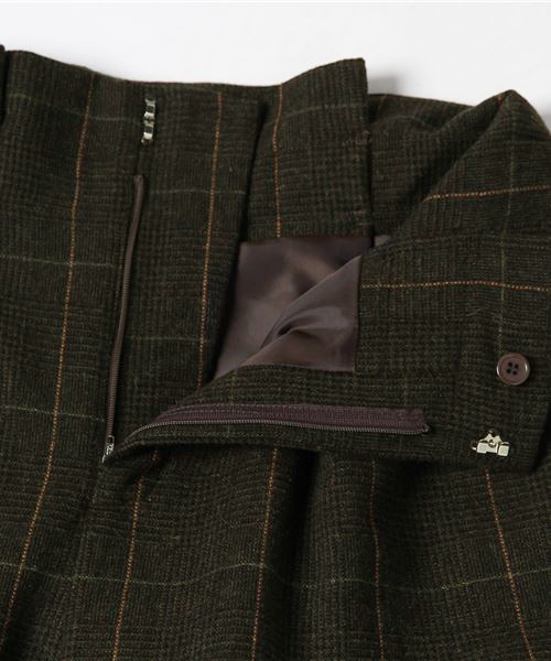 laboratory work（ラボラトリーワーク）の「グレンチェックワイドパンツ（その他パンツ・レディース・カーキ/ライトグレー/キャメル・MEDIUM）」の10枚目の写真