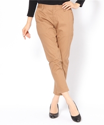 綿サテンストレッチ起毛パンツ