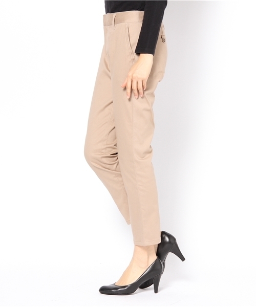 ROPE' PICNIC（ロペピクニック）の「綿サテンストレッチ起毛パンツ（チノパンツ・レディース・ブラック/ベージュ/キャメル・38/36/40）」の4枚目の写真