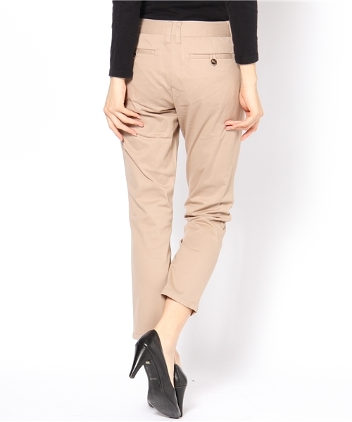 ROPE' PICNIC（ロペピクニック）の「綿サテンストレッチ起毛パンツ（チノパンツ・レディース・ブラック/ベージュ/キャメル・38/36/40）」の5枚目の写真